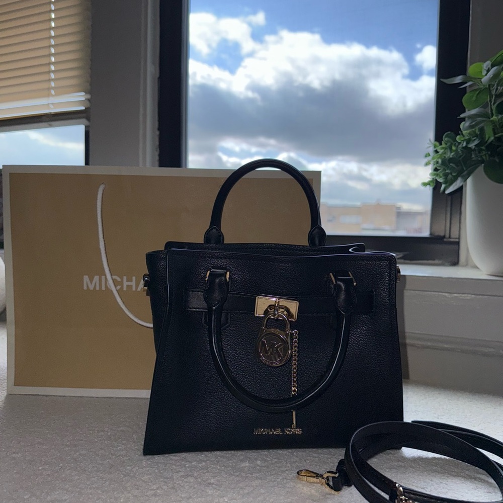 Michael Kors Black Leather Handbag